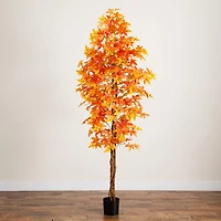 Nearly Natural 8ft Deluxe Maple Indoor Artificial Tree