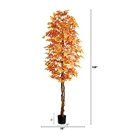 Nearly Natural 9ft Deluxe Maple Fall Indoor Artificial Tree