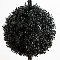 Nearly Natural 5ft Uv Black Boxwood Ball Topiary In/Out Indoor Outdoor Artificial Tree