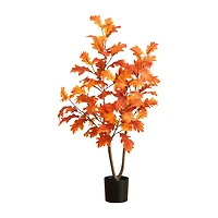 Nearly Natural 3ft Autumn Oak Indoor Artificial Tree