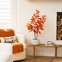 Nearly Natural 3ft Autumn Oak Indoor Artificial Tree