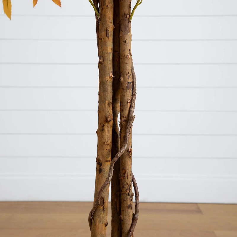 Nearly Natural 7ft Deluxe Autumn Maple Indoor Artificial Tree