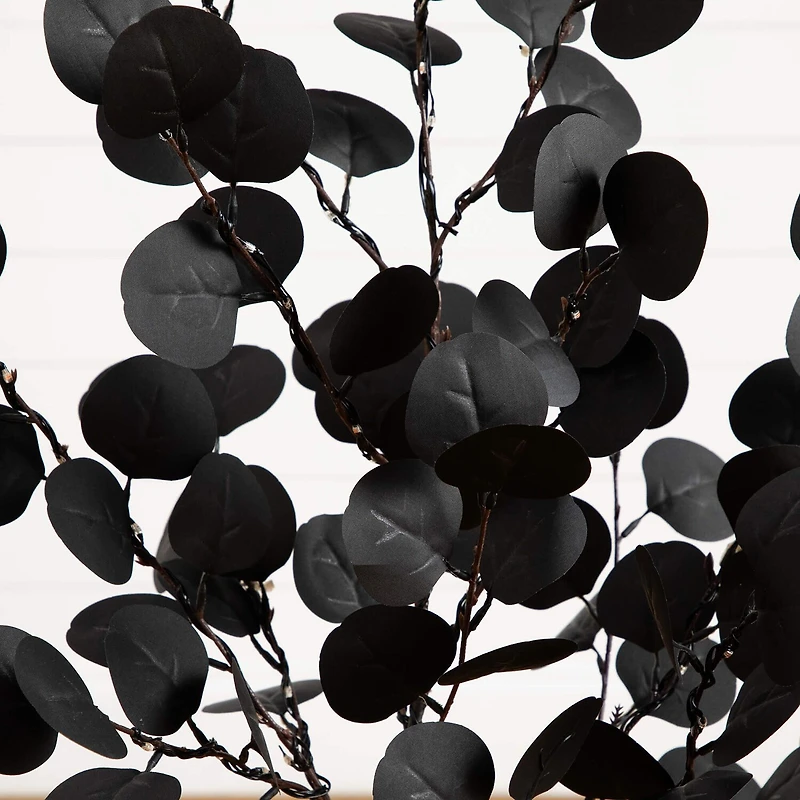 Nearly Natural Eucalyptus Lighted Indoor Artificial Tree