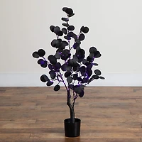 Nearly Natural Eucalyptus Lighted Indoor Artificial Tree
