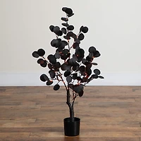 Nearly Natural Eucalyptus Lighted Indoor Artificial Tree