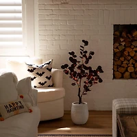 Nearly Natural Eucalyptus Lighted Indoor Artificial Tree