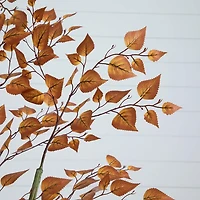 Nearly Natural 6ft Autumn Birch Leaf Indoor Artificial Tree