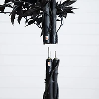Nearly Natural 6ft Halloween Black Maple Indoor Artificial Tree