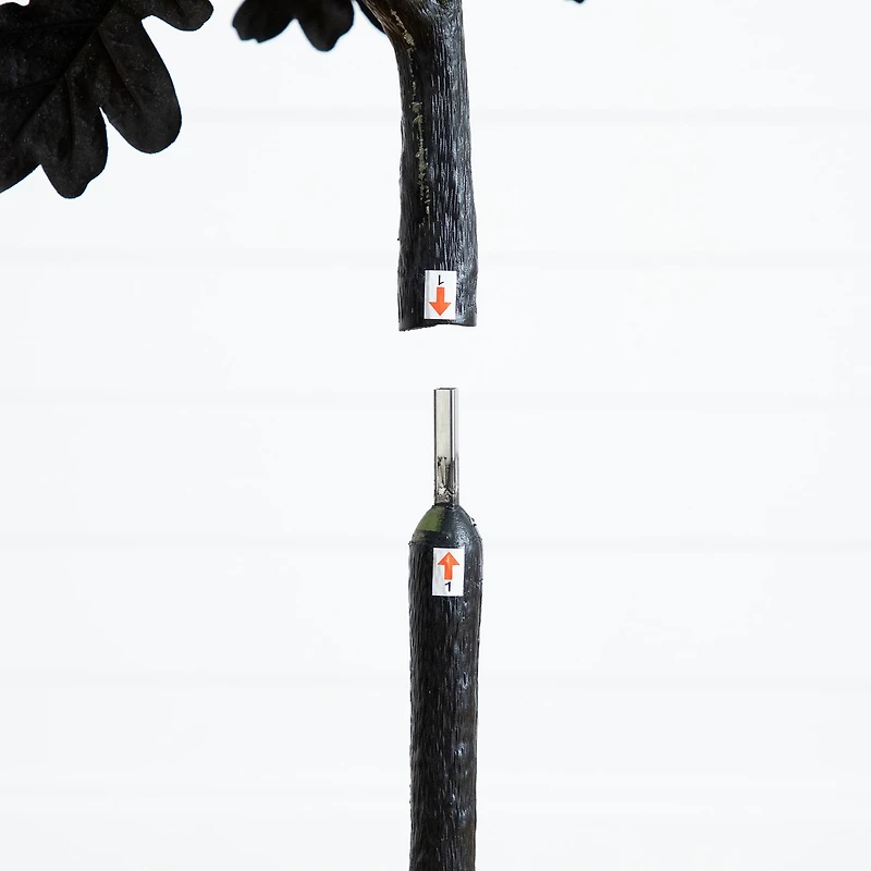 Nearly Natural 5ft Black Oak Halloween Indoor Artificial Tree