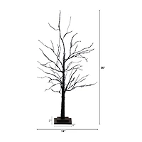 Nearly Natural 3ft Pre-Lit Halloween Twig Lighted Indoor Artificial Tree