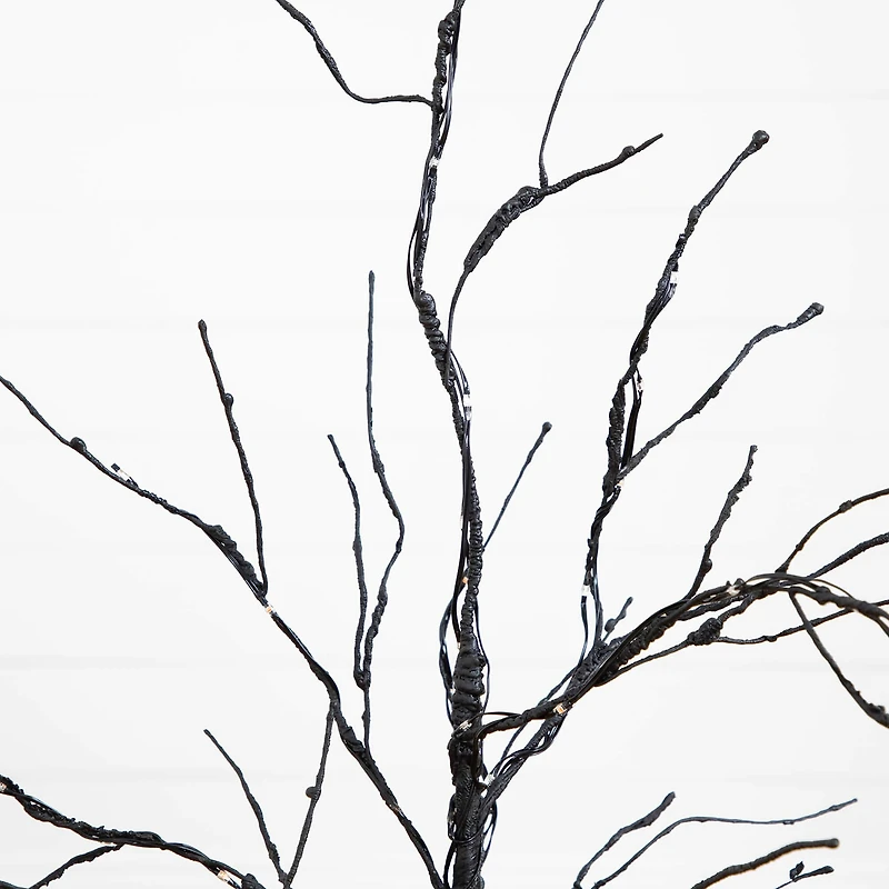 Nearly Natural 3ft Pre-Lit Halloween Twig Lighted Indoor Artificial Tree