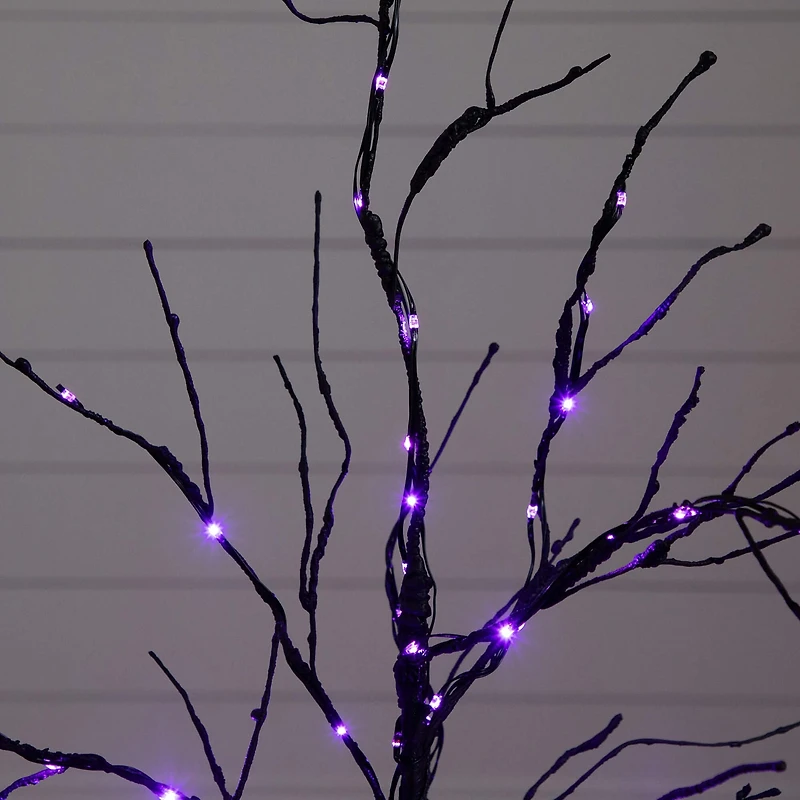 Nearly Natural 3ft Pre-Lit Halloween Twig Lighted Indoor Artificial Tree