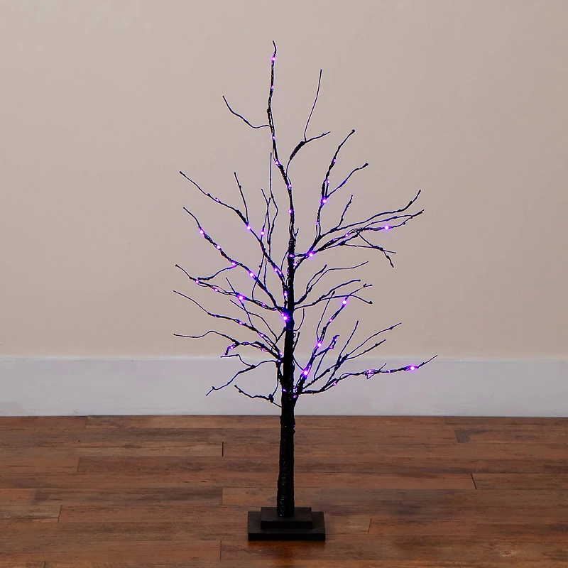 Nearly Natural 3ft Pre-Lit Halloween Twig Lighted Indoor Artificial Tree