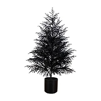 Nearly Natural 5ft Real Touch Black Norfolk Pine Indoor Artificial Tree