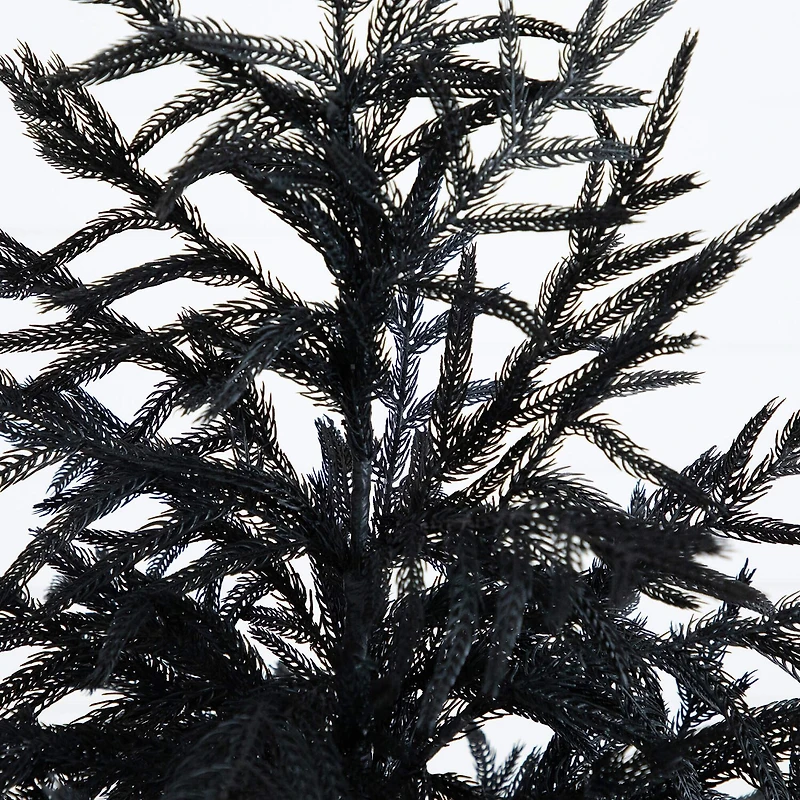 Nearly Natural 5ft Real Touch Black Norfolk Pine Indoor Artificial Tree