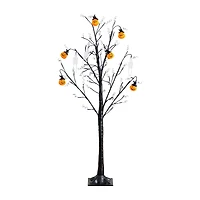 Nearly Natural 4ft Pre-Lit Halloween Pumpkins Lighted Indoor Artificial Tree
