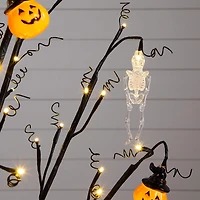 Nearly Natural 4ft Pre-Lit Halloween Pumpkins Lighted Indoor Artificial Tree
