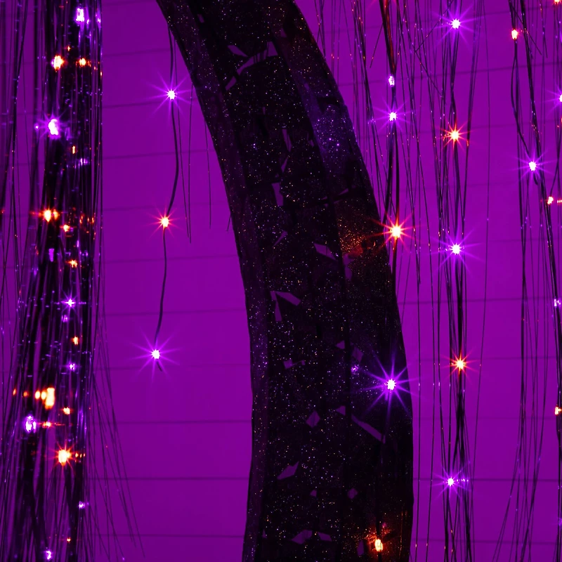 Nearly Natural 7ft Pre-Lit Halloween Lighted Indoor Artificial Tree