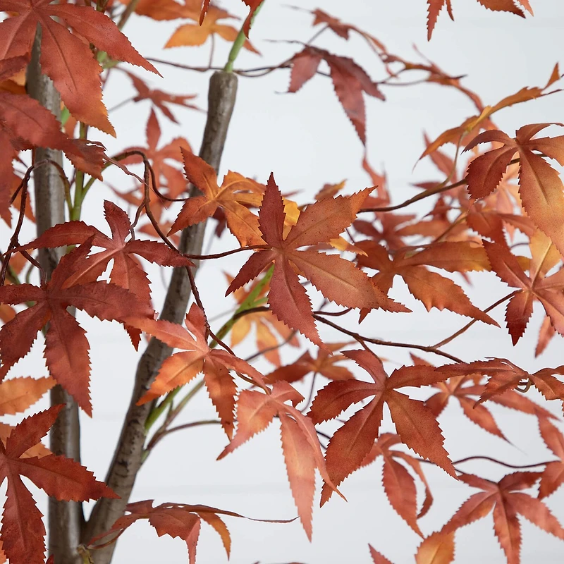 Nearly Natural 7ft Japanese Maple Fall Indoor Artificial Tree