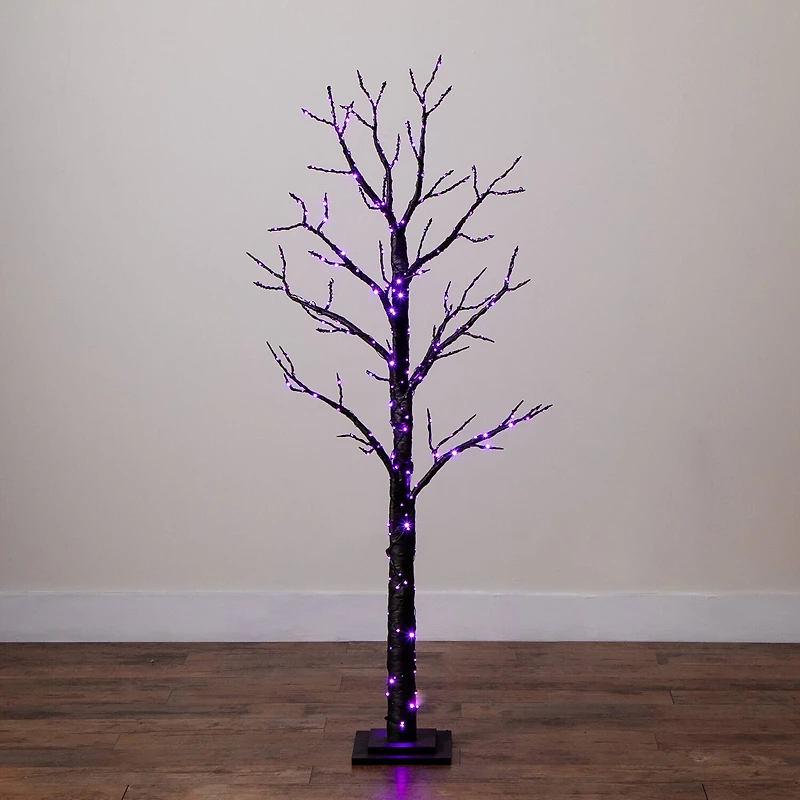 Nearly Natural 5ft Pre-Lit Halloween Twig Lighted Indoor Artificial Tree