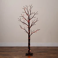 Nearly Natural 5ft Pre-Lit Halloween Twig Lighted Indoor Artificial Tree