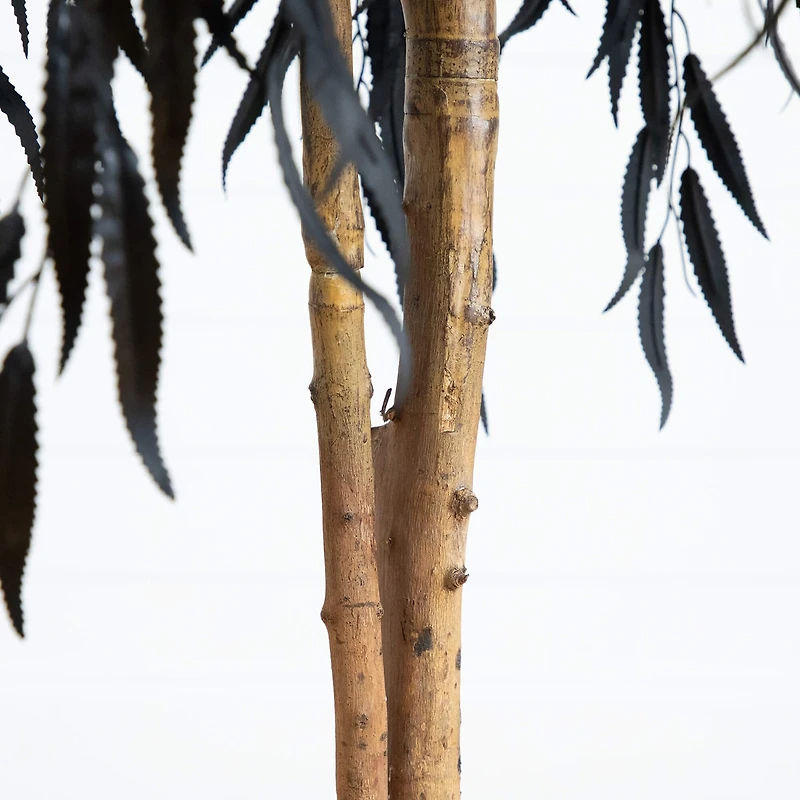 Nearly Natural 4ft Halloween Black Willow Indoor Artificial Tree