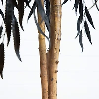 Nearly Natural 4ft Halloween Black Willow Indoor Artificial Tree