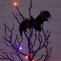 Nearly Natural 2ft Halloween Black Spooky Twig Lighted Indoor Artificial Tree