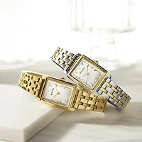 Bulova Classic Sutton Womens Two Tone Stainless Steel Bracelet Watch 98l308