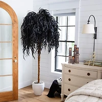 Nearly Natural 6ft Halloween Black Willow Indoor Artificial Tree