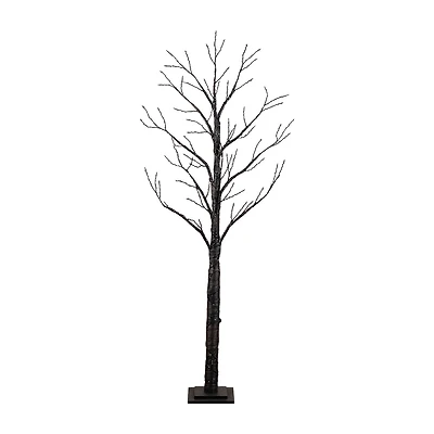 Nearly Natural 6ft Pre-Lit Halloween Twig Lighted Indoor Artificial Tree