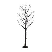 Nearly Natural 6ft Pre-Lit Halloween Twig Lighted Indoor Artificial Tree