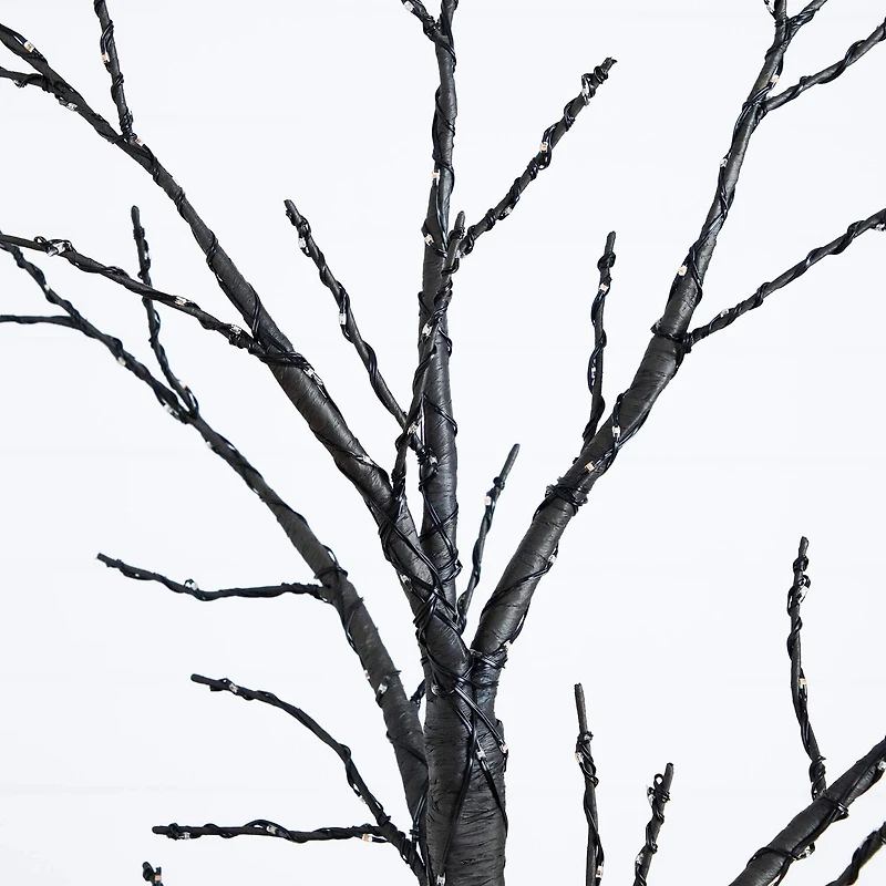 Nearly Natural 6ft Pre-Lit Halloween Twig Lighted Indoor Artificial Tree