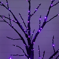 Nearly Natural 6ft Pre-Lit Halloween Twig Lighted Indoor Artificial Tree