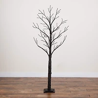 Nearly Natural 6ft Pre-Lit Halloween Twig Lighted Indoor Artificial Tree