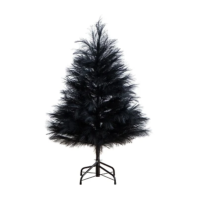 Nearly Natural Halloween Pampas Indoor Artificial Tree