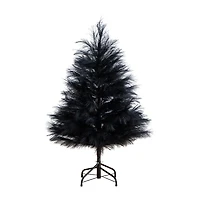 Nearly Natural Halloween Pampas Indoor Artificial Tree