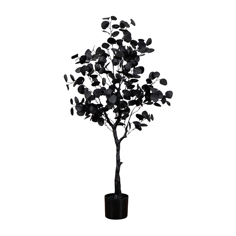 Nearly Natural 4ft Halloween Eucalyptus Indoor Artificial Tree