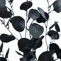 Nearly Natural 6ft Halloween Black Eucalyptus Indoor Artificial Tree