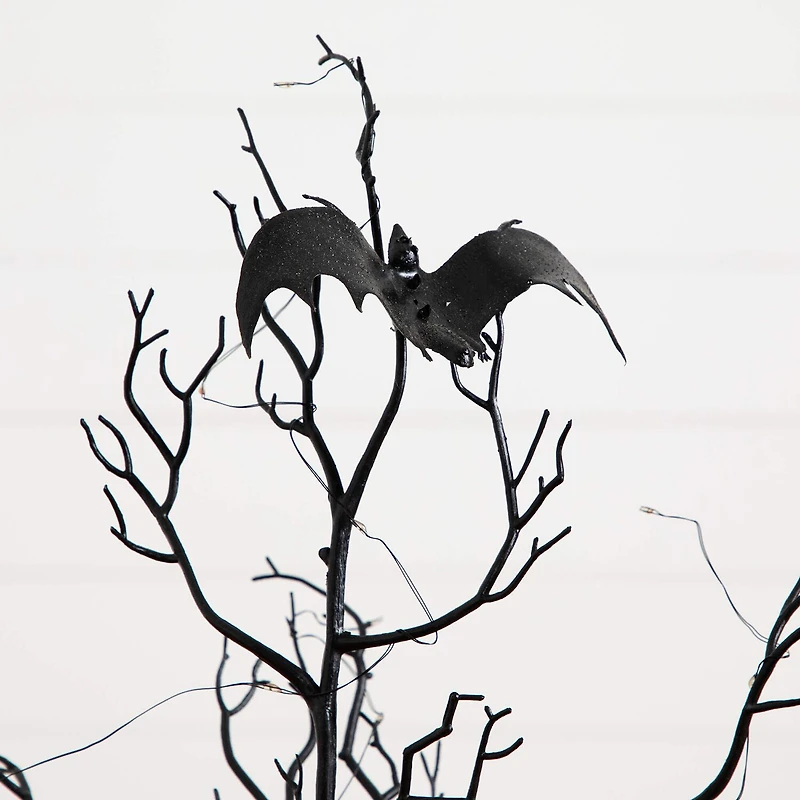 Nearly Natural 3ft Pre-Lit Halloween Twig Lighted Indoor Artificial Tree