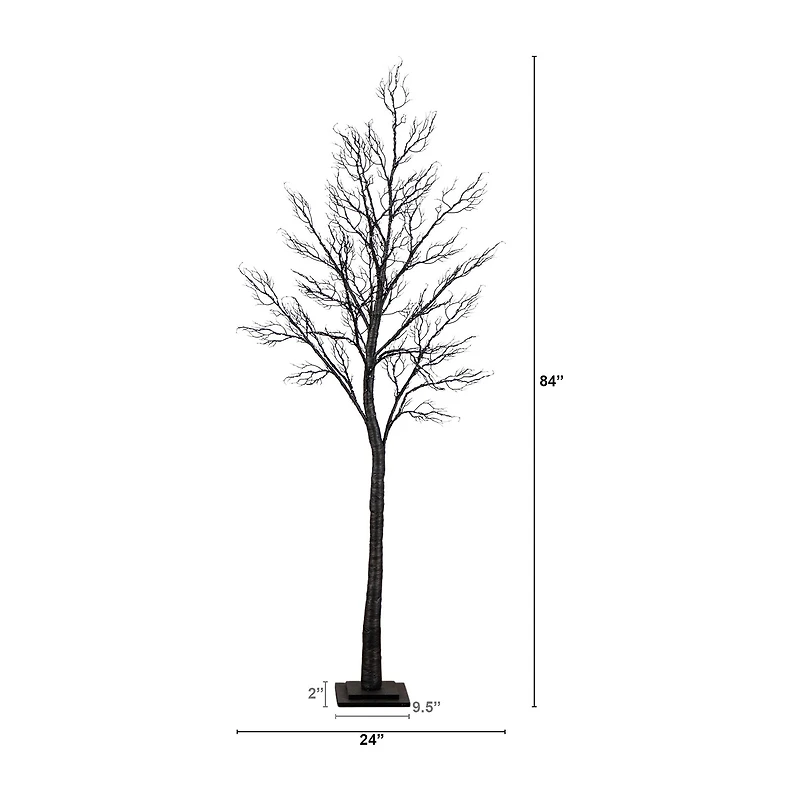 Nearly Natural Pre-Lit Halloween Minimalist Twig Lighted Indoor Artificial Tree