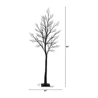 Nearly Natural Pre-Lit Halloween Minimalist Twig Lighted Indoor Artificial Tree