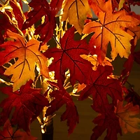 Nearly Natural 4ft Pre-Lit Autumn Weep Maple Lighted Indoor Artificial Tree