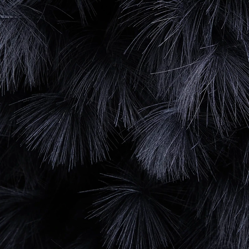 Nearly Natural 6ft Black Pampas Grass Indoor Artificial Tree