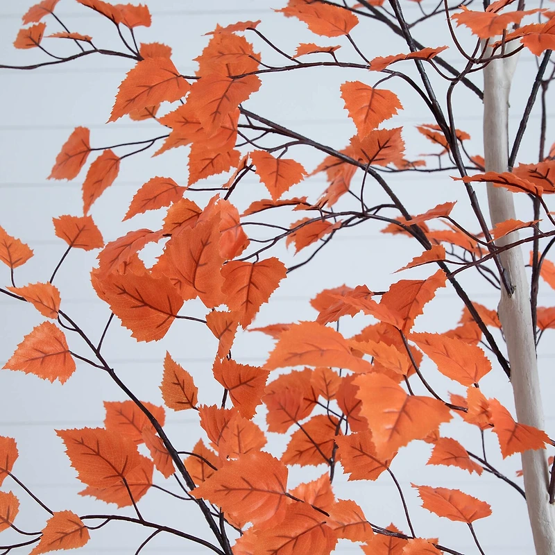 Nearly Natural 7ft Autumn Birch Fall Indoor Artificial Tree