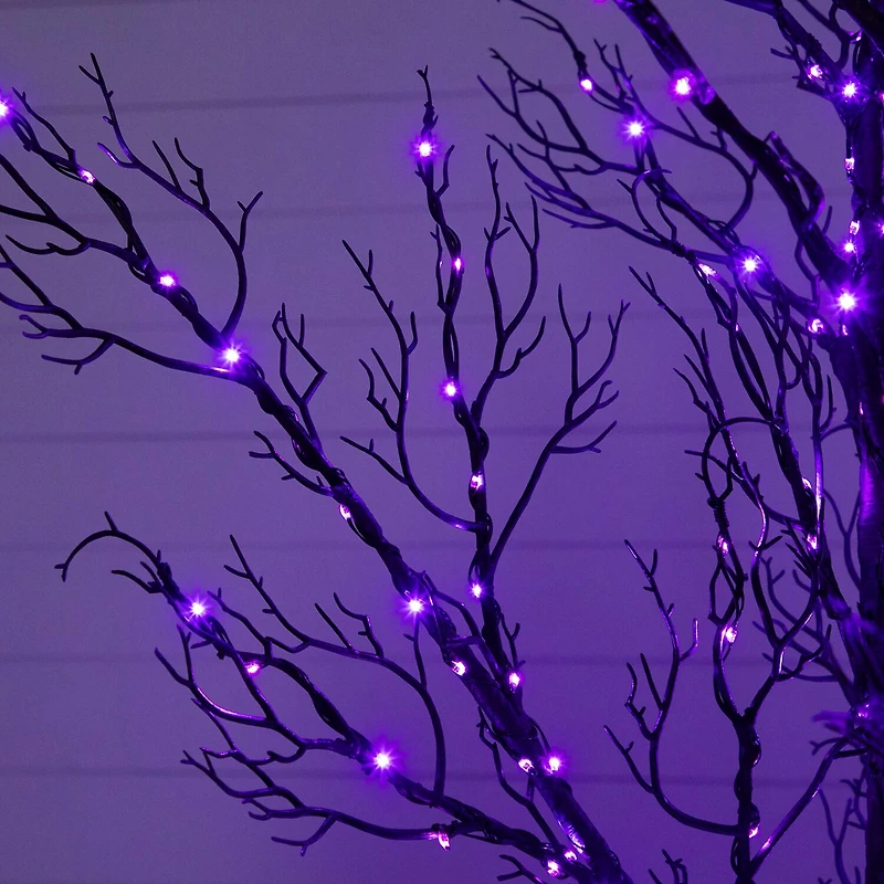 Nearly Natural 5ft Pre-Lit Halloween Twig Lighted Indoor Artificial Tree
