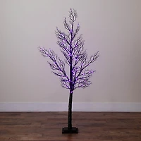 Nearly Natural 5ft Pre-Lit Halloween Twig Lighted Indoor Artificial Tree
