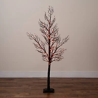 Nearly Natural 5ft Pre-Lit Halloween Twig Lighted Indoor Artificial Tree