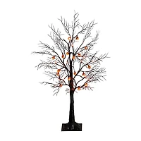 Nearly Natural 3ft Pre-Lit Halloween Black Twig Lighted Indoor Artificial Tree