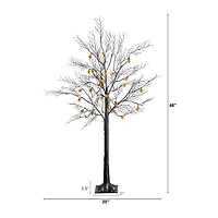 Nearly Natural 4ft Pre-Lit Halloween Lighted Indoor Artificial Tree
